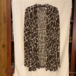 Susan Graver liquid knit cardigan